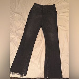 Good American Boot Cut Side Split Jeans
